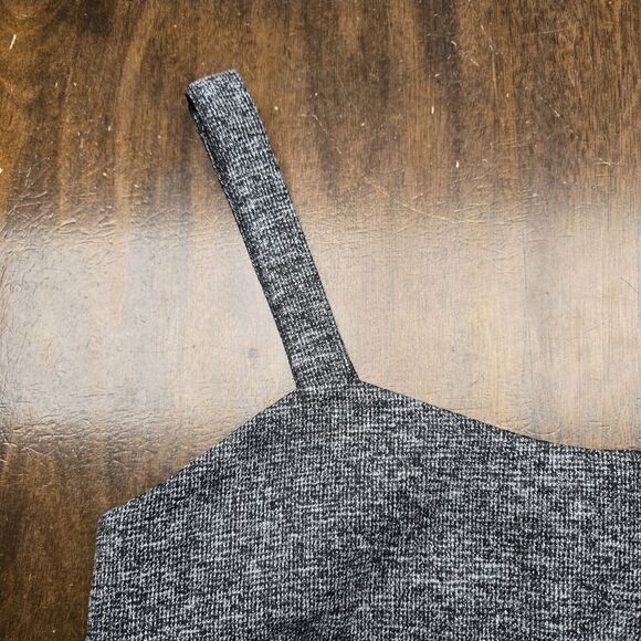 Women's By Ssiny Gray Wool Blend Crop Top Back Button Close | Size Small - Picture 4 of 9